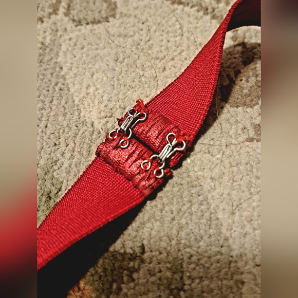 Red Halter Metallic Bandage Mini Dress ♥️ - Picture 3 of 6